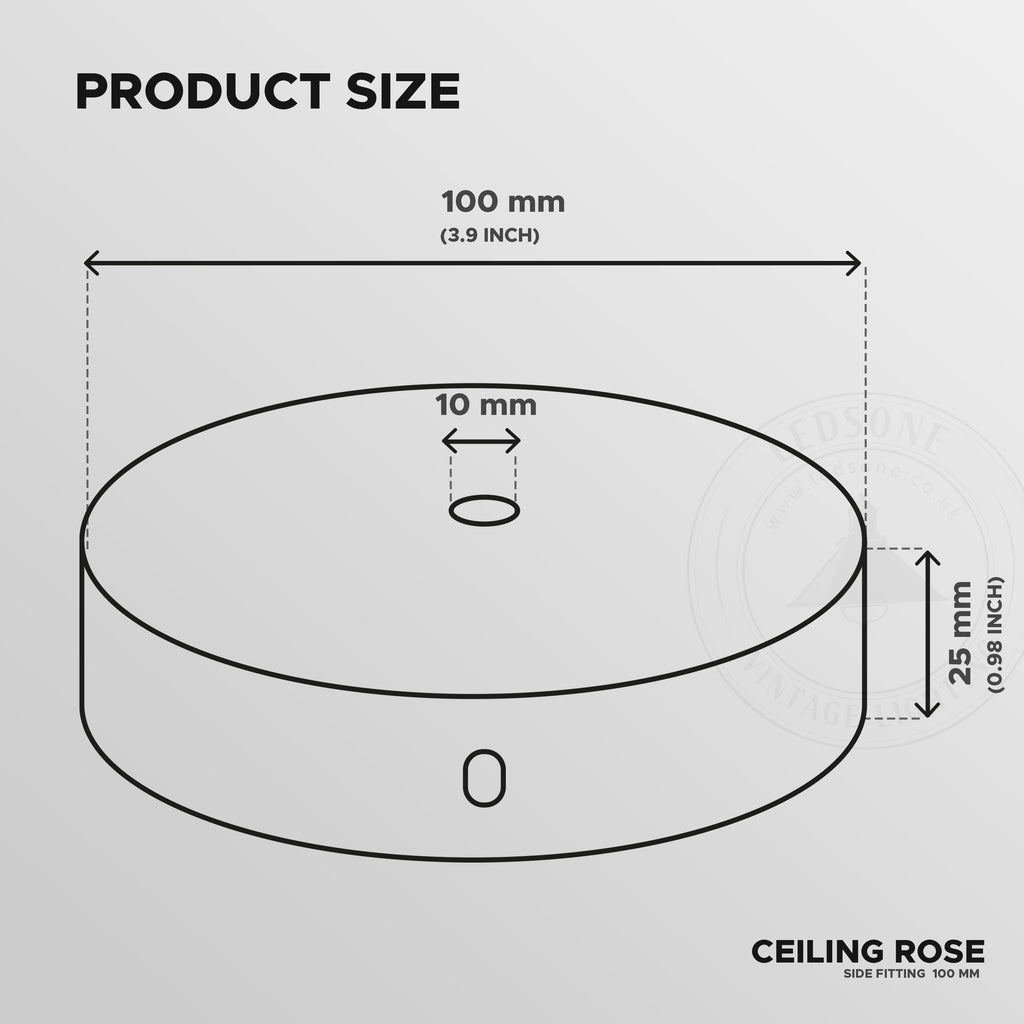 Single Outlet Ceiling Roses | Antique Brass Ceiling Rose ~2828