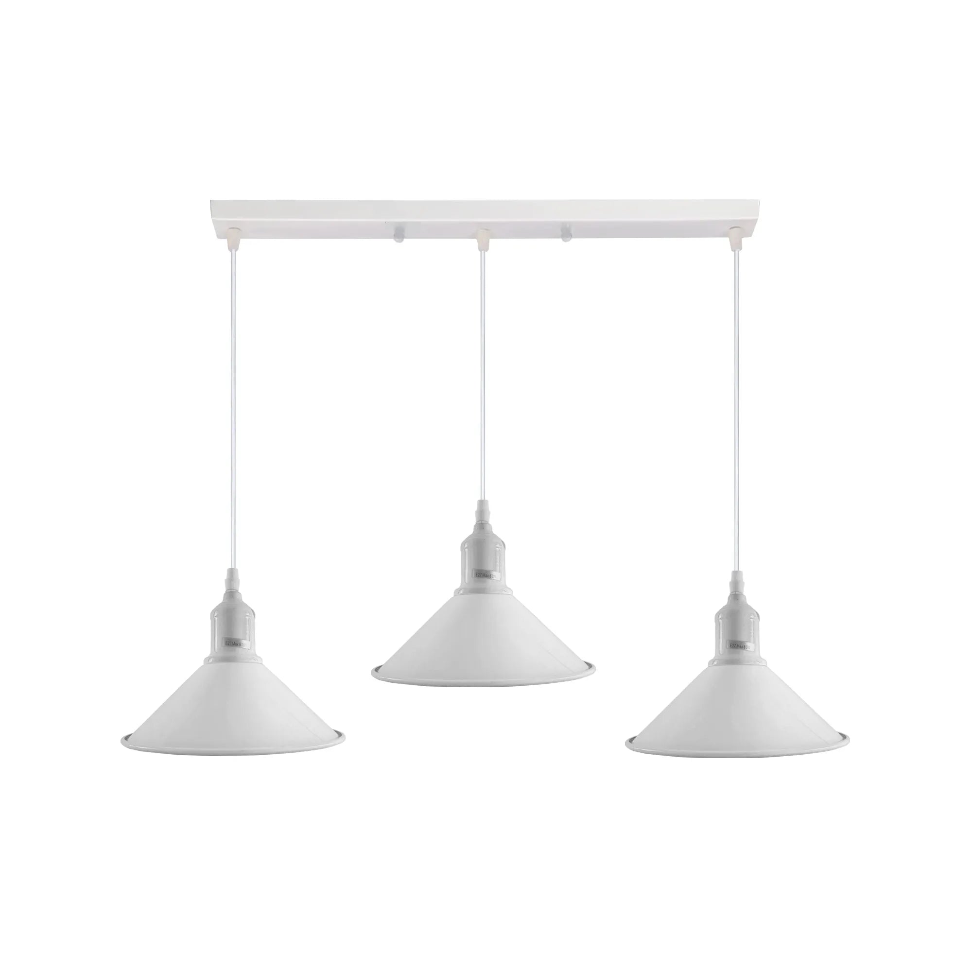 3 Way Industrial Vintage Hanging Pendent Ceiling Light Fittings~4324