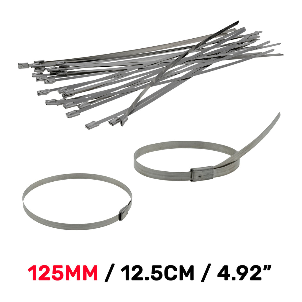 Stainless Steel Cable Ties, 4.6mm x 125mm