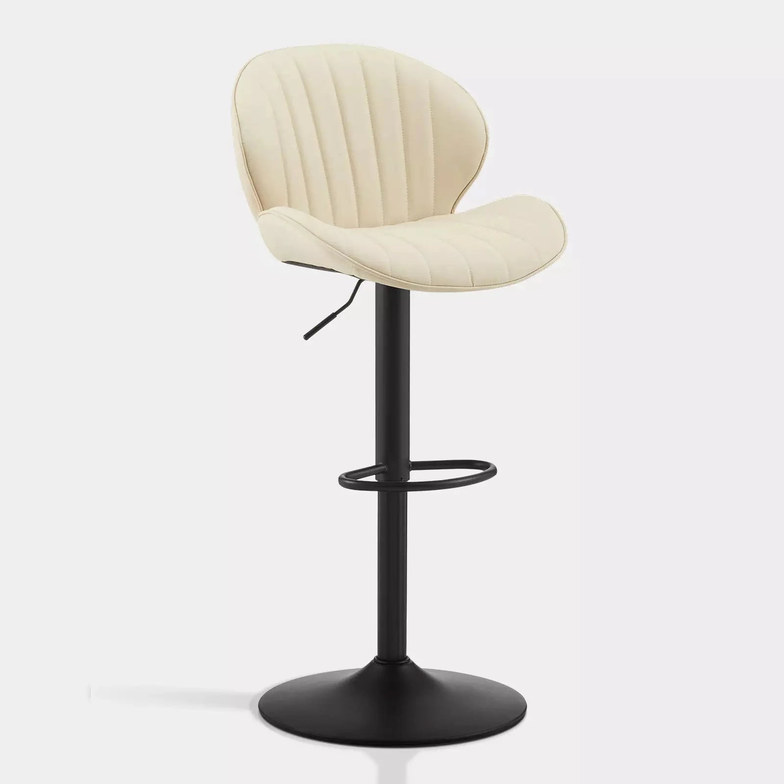 Caryol Faux Leather Bar Stool [Height Adjustable][Set of 2]