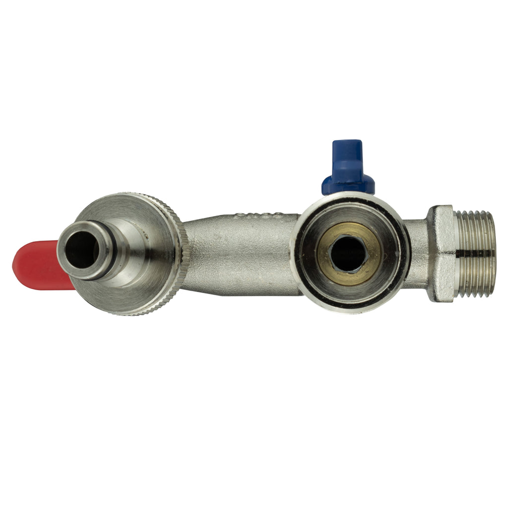 Wall Flange Kit 20mm MDPE + Quick Connect Triple Metal Splitter Tap Tap Adapter