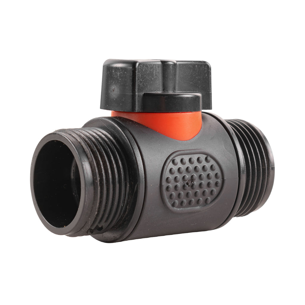 Wall Flange Kit 25mm MDPE + In-Line Valve + 20mm Barb for DIY Workshop Accessory