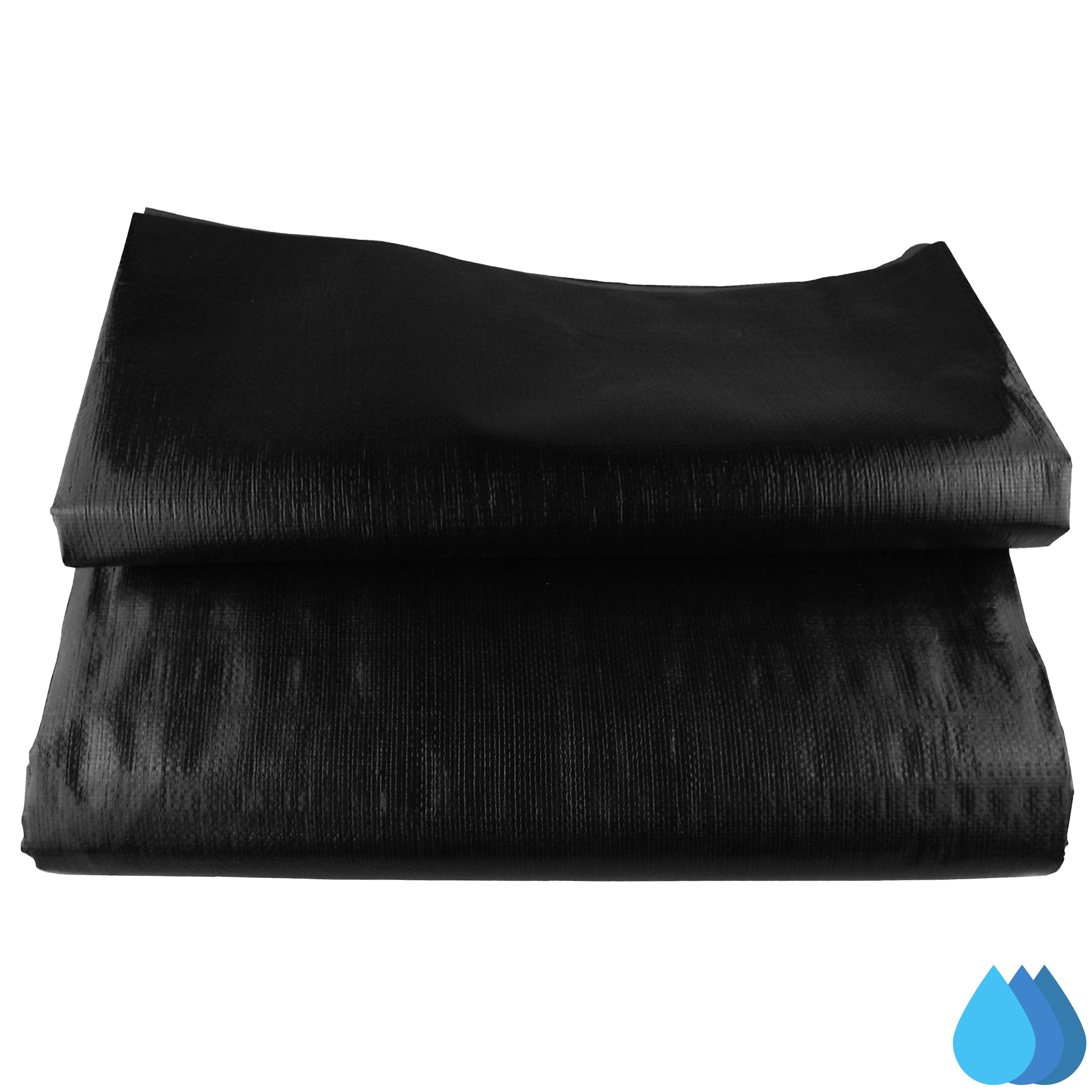 4m x 6m Black Pond Liner, L-Grade 200 GSM