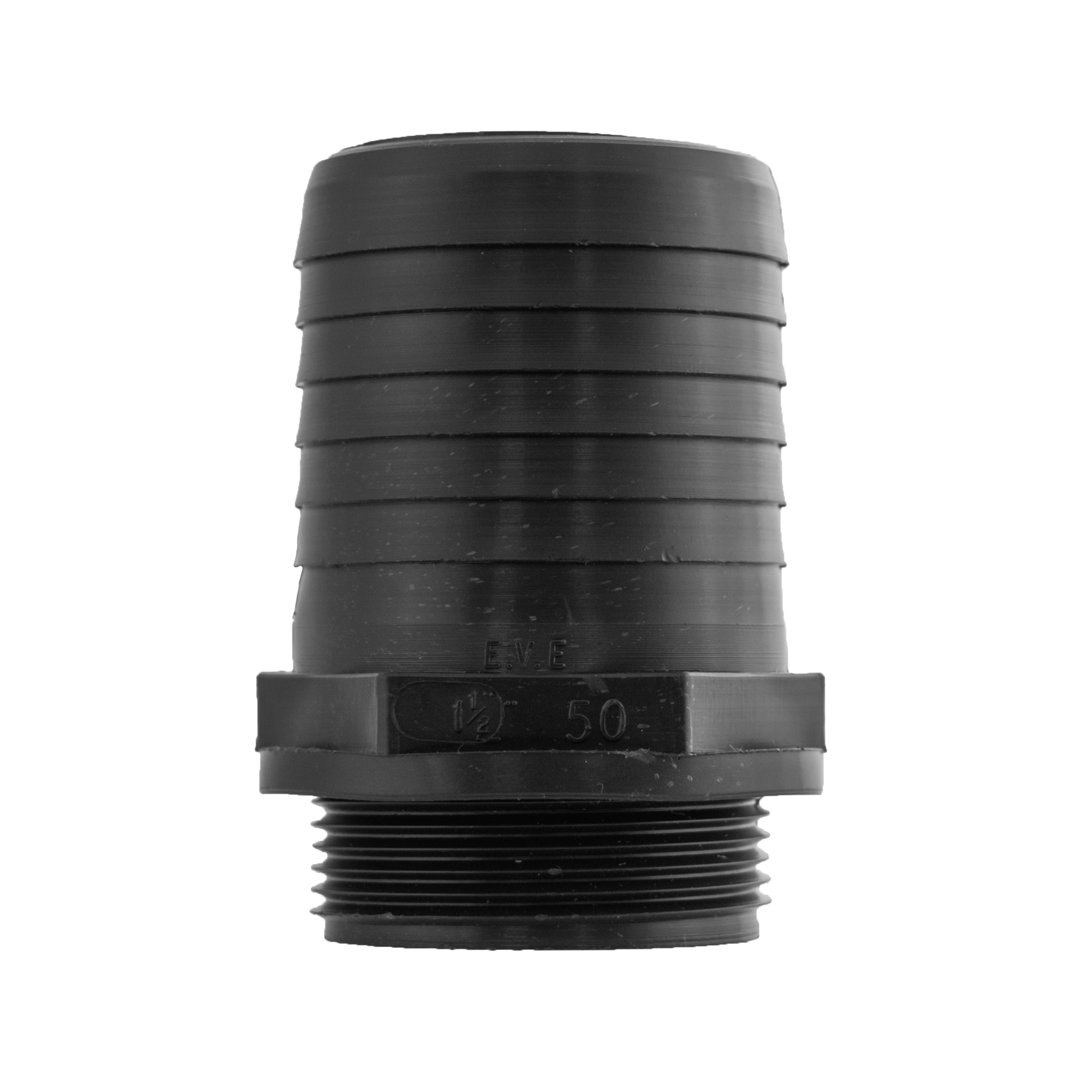 IBC 2 S60X6 Cap with 50mm Pond Straight Hose Connector Set Garden Irrigation Kit