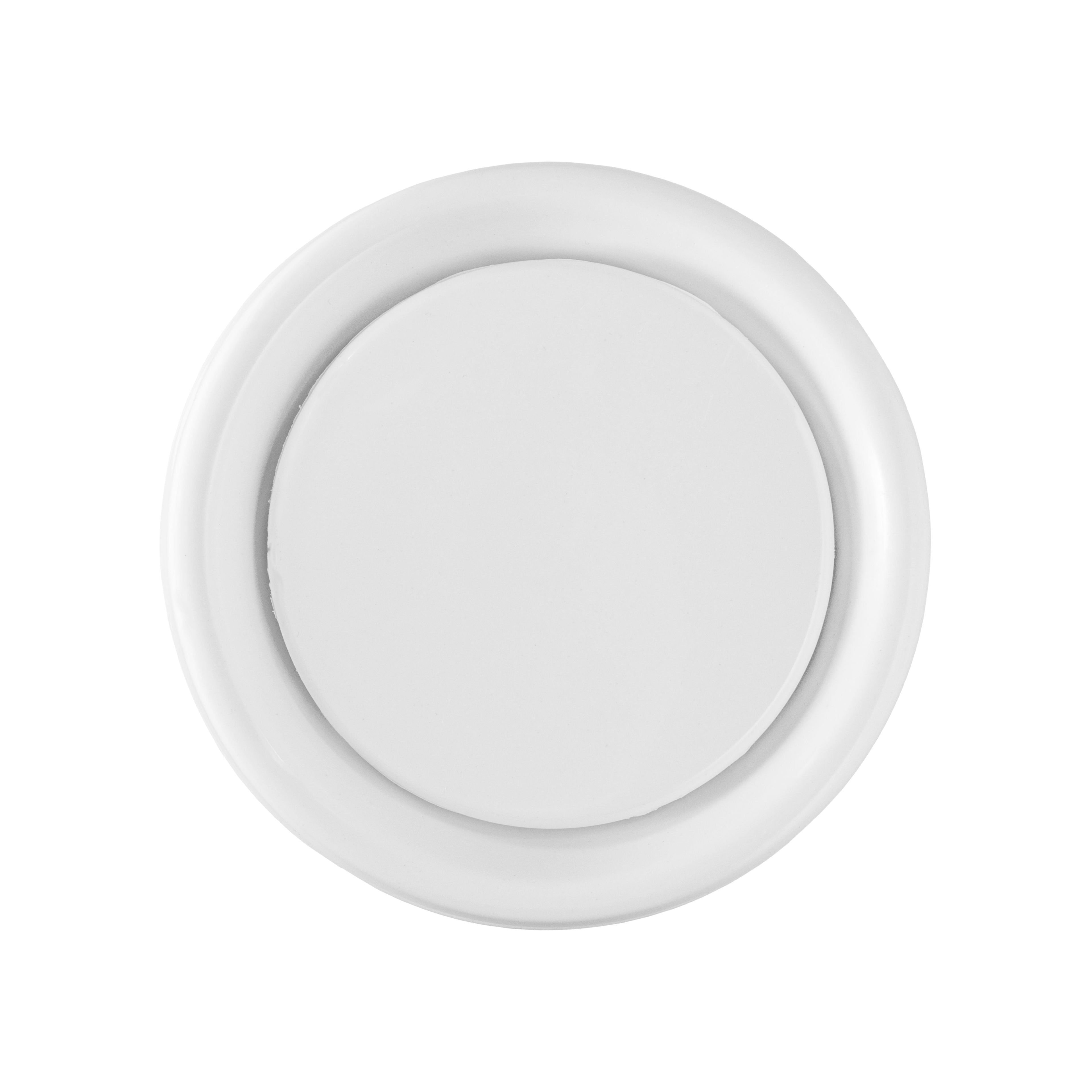 White Anemostat Intake Ceiling Valve, 100mm