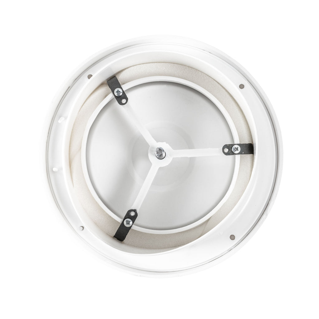 White Anemostat Intake Ceiling Valve, 100mm