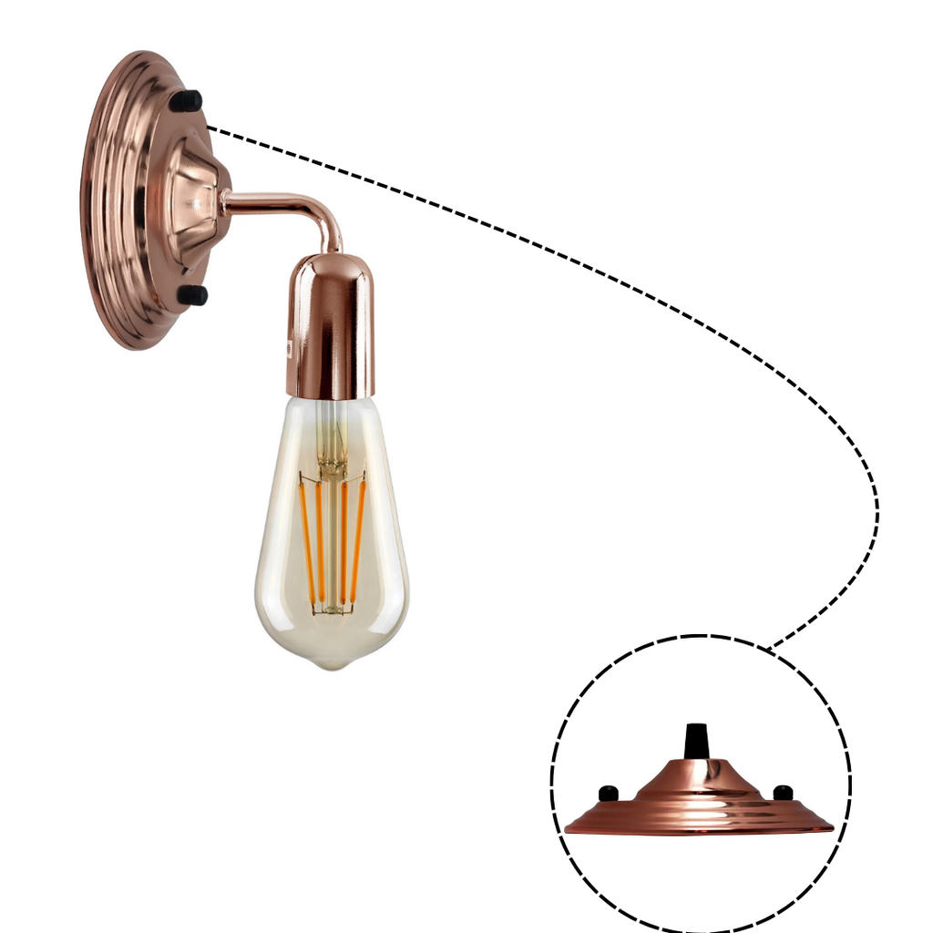 140 mm Single Outlet Lighting Ceiling Rose ~5836