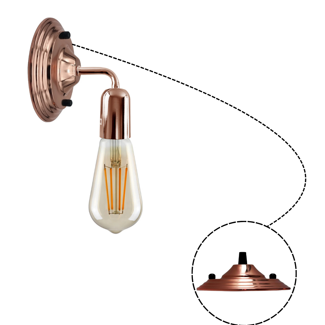 140 mm Single Outlet Lighting Ceiling Rose ~5836