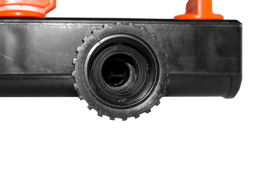 2 Way Tap Splitter PP with Valves and Snap-On Male Connectors BSP Thread Fitting