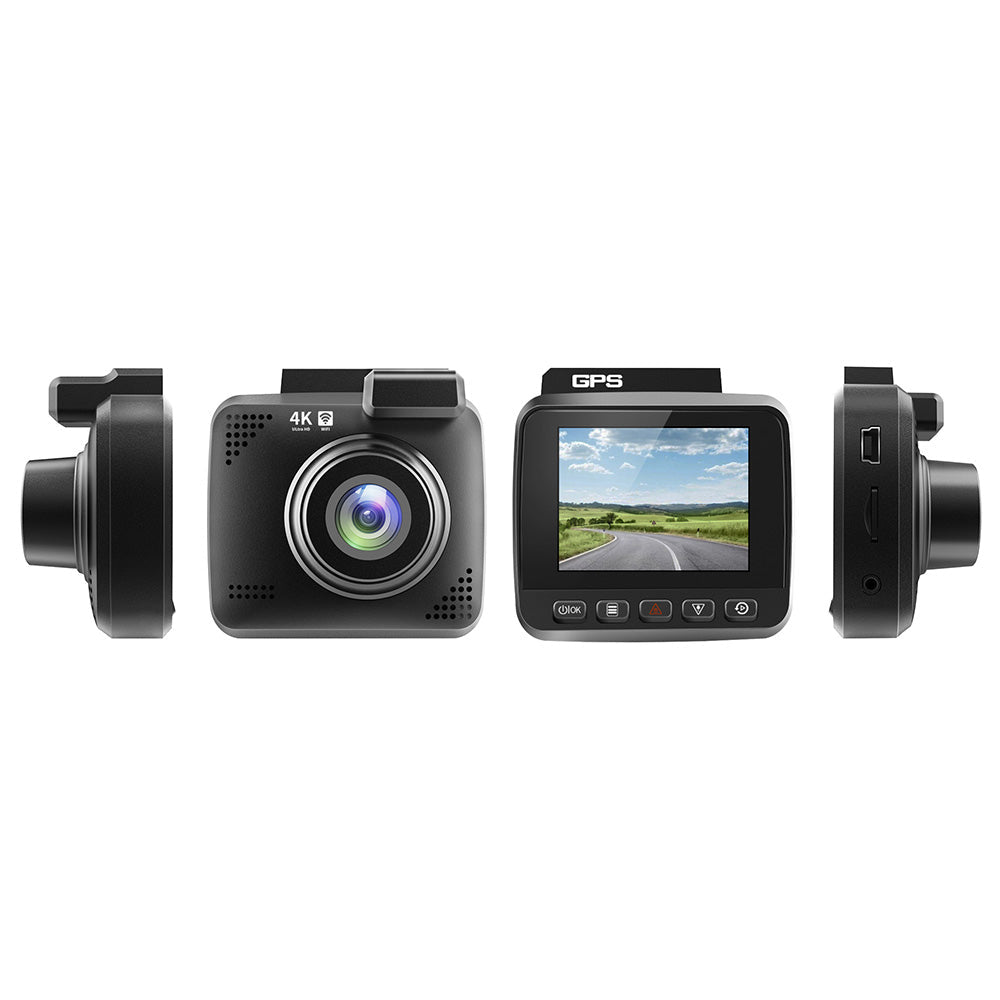 4K Car Dash Camera Recorder Suitable for Vehicles Built-in WiFi GPS UHD 2160P
