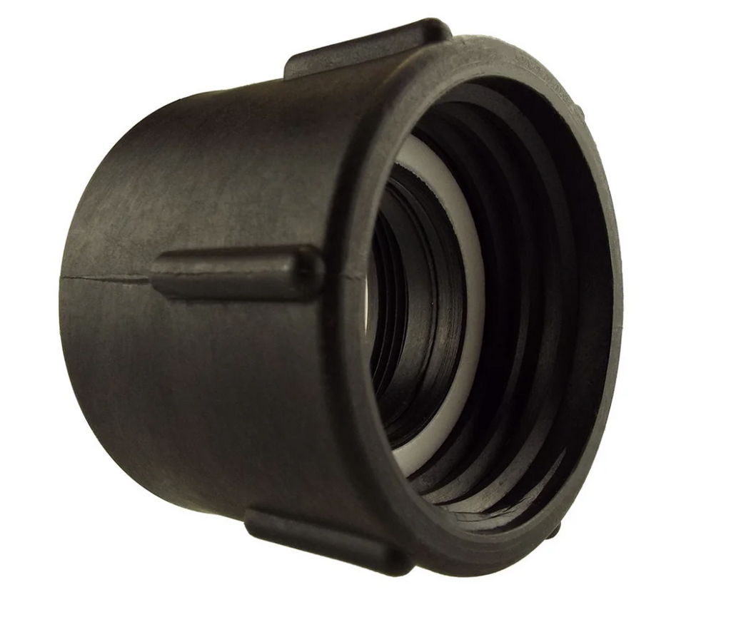 IBC 2 S60X6 Cap with 50mm Pond Straight Hose Connector Set Garden Irrigation Kit