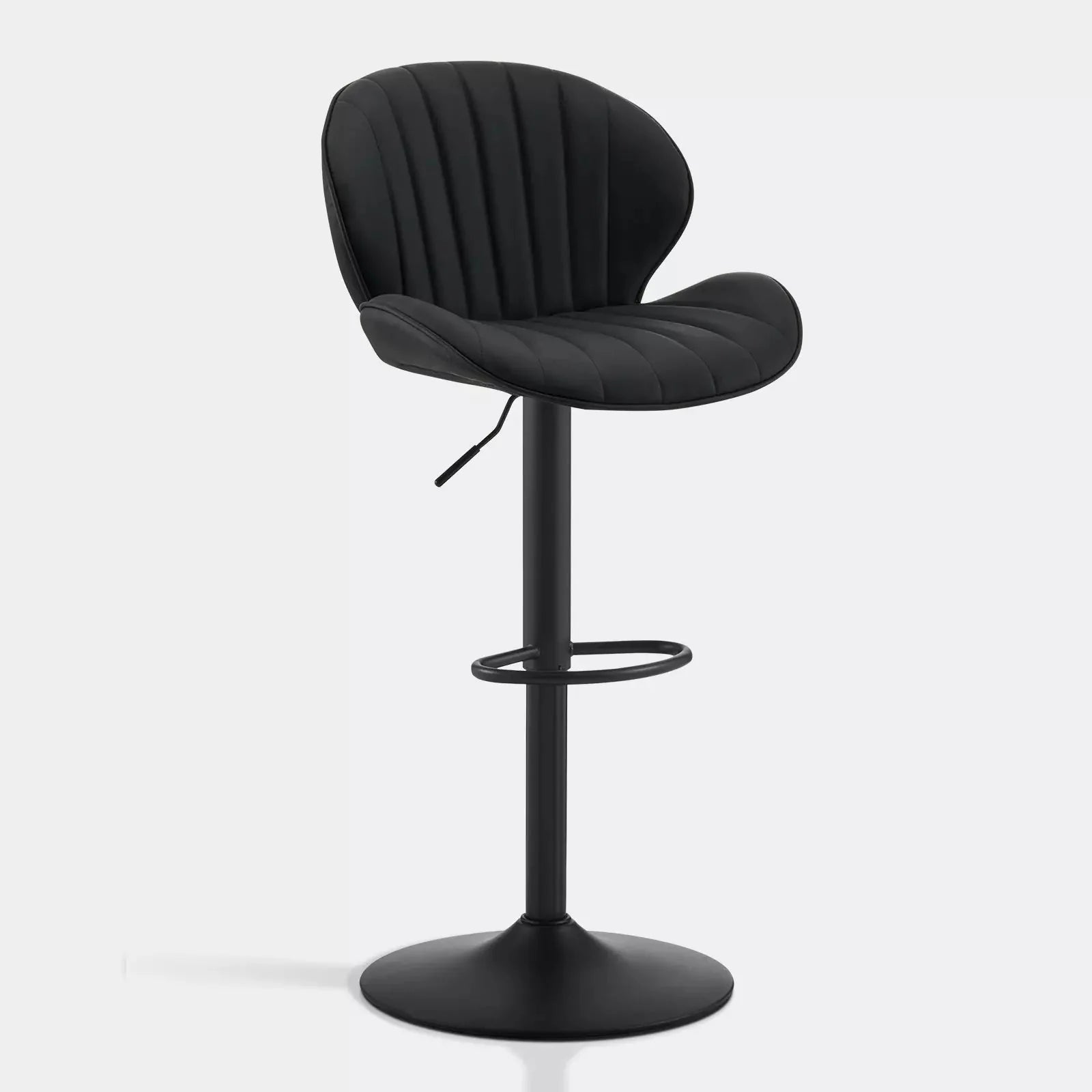 Caryol Faux Leather Bar Stool [Height Adjustable][Set of 2]